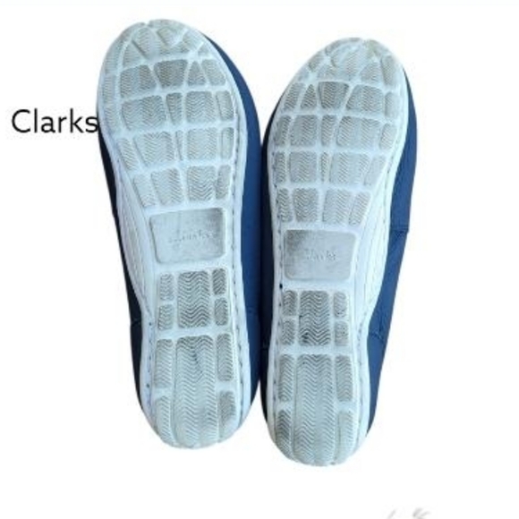 Clarks Leather Dameo Vine Navy Blue Driver Moccasin Loafer Flat Shoe Women 10 - Picture 8 of 9